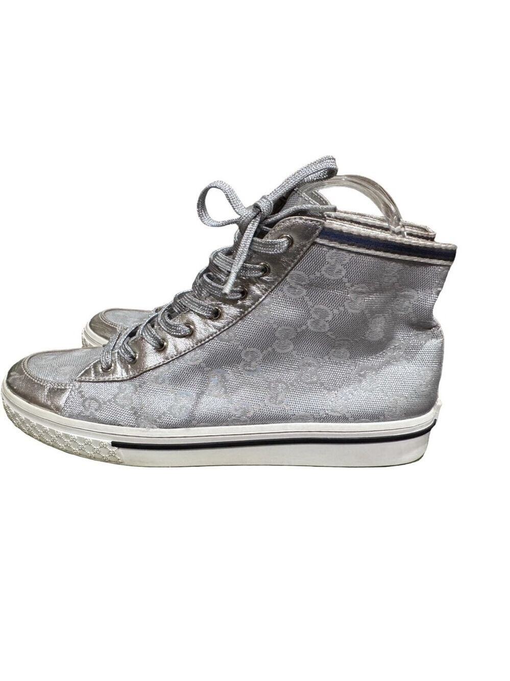 Gucci GG Tennis 1977 High-Top Sneakers -in Box with COA
